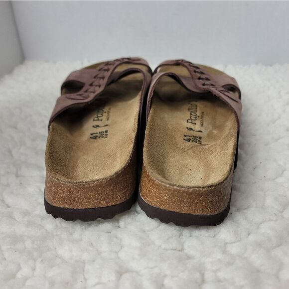 Birkenstock Papillio Daytona Womens Slip Sz 10 Brown Leather Crossover Strap - Picture 4 of 10